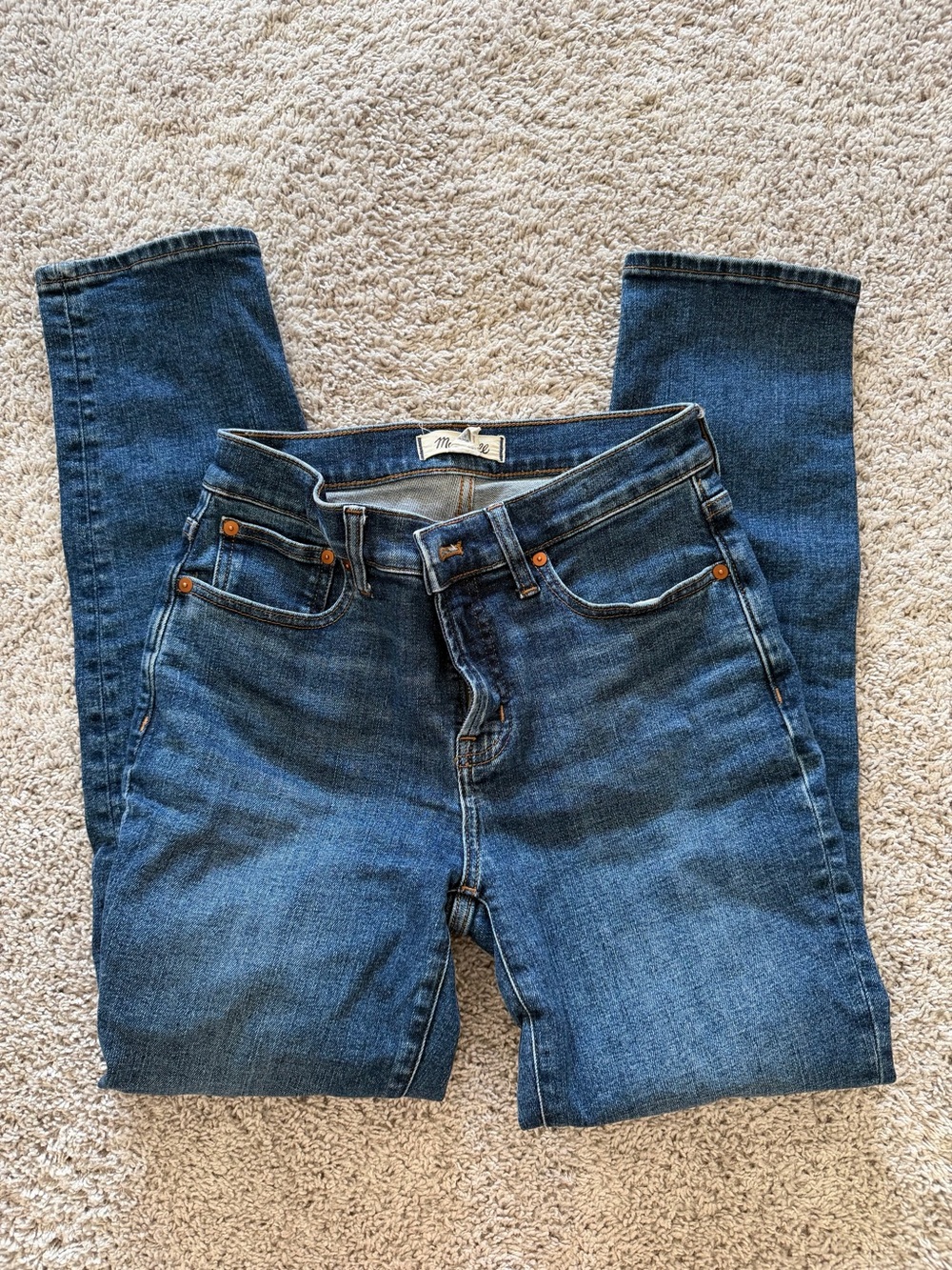 Madewell The Mid-Rise Perfect Vintage Jeans deeming dark wash - 25